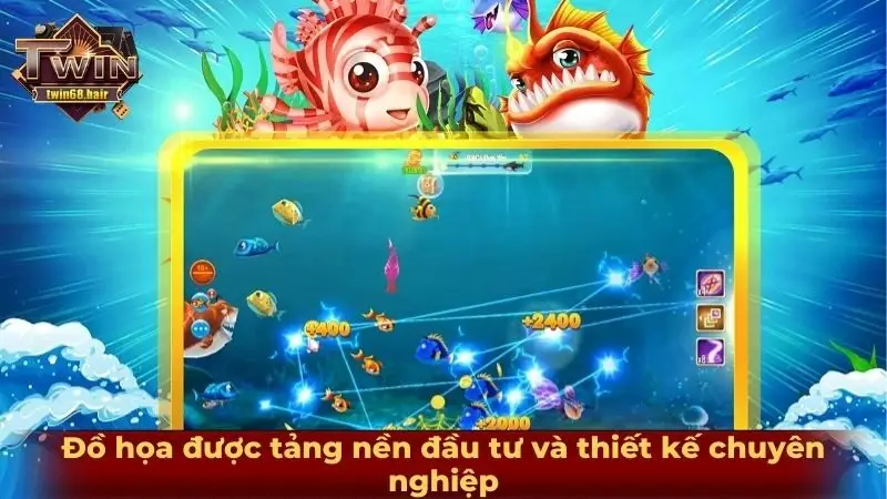 Đồ họa được tảng nền đầu tư và thiết kế chuyên nghiệp